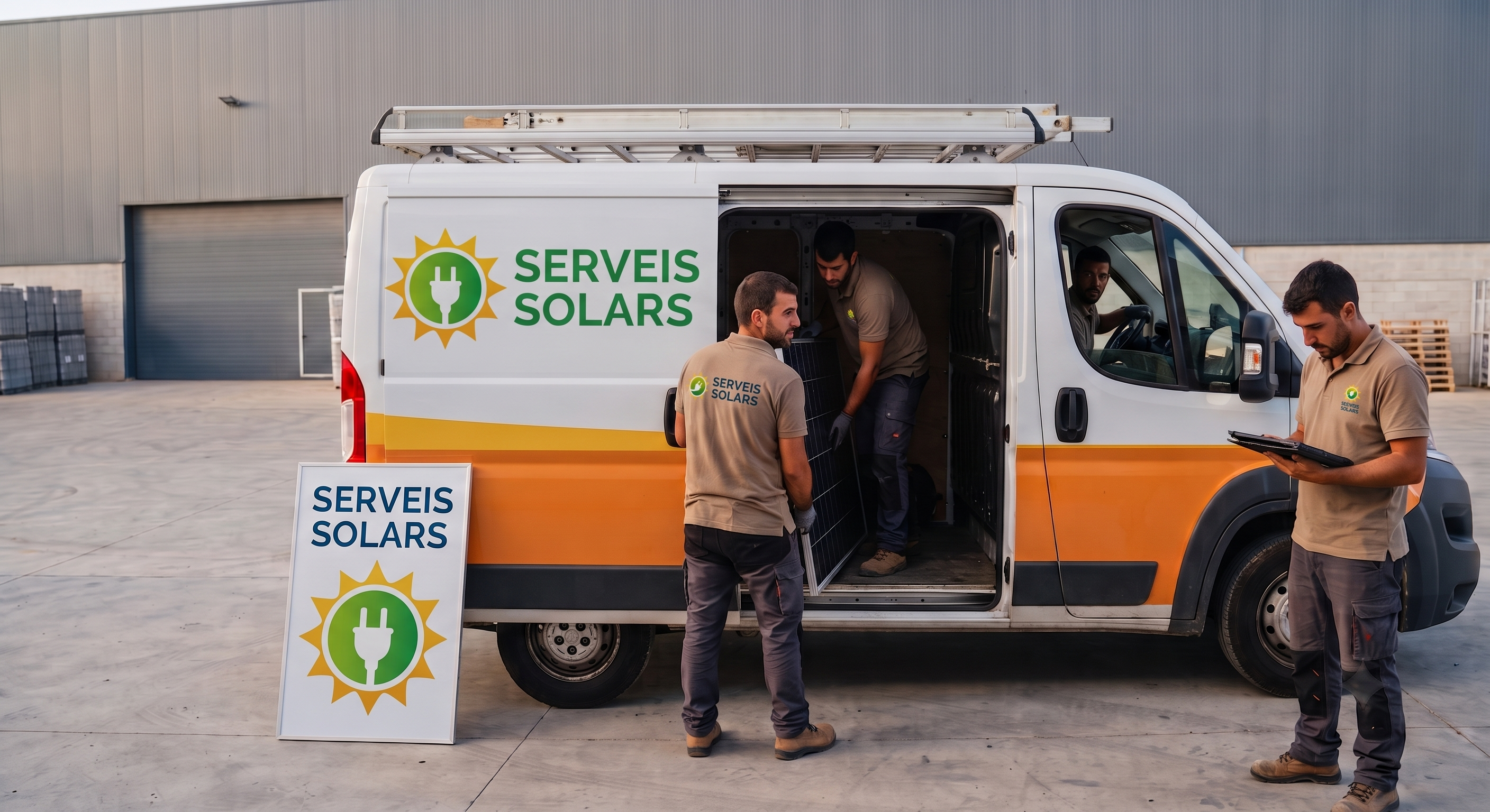 El equipo de Serveis Solars Piera